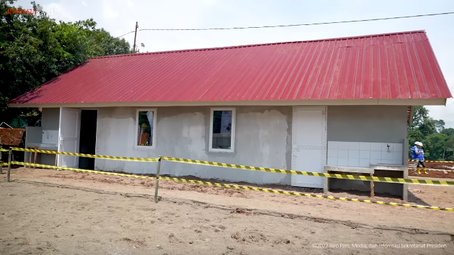 potret rumah buat warga terdampak gempa cianjur