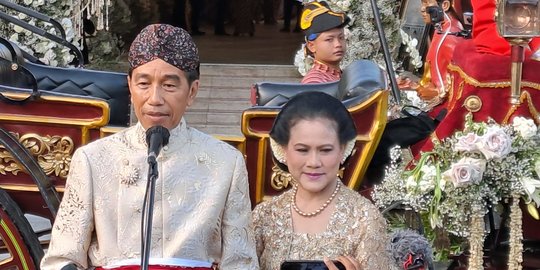 Pesan Jokowi pada Kaesang dan Erina: Rukun, Harmonis sampai Kakek - Nenek