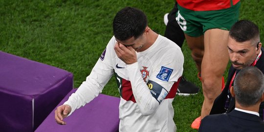 Portugal Tersingkir, Cristiano Ronaldo Menangis