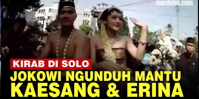 LIVE! Saksikan Presiden Jokowi Ngunduh Mantu, Kirab Pernikahan Kaesang-Erina di Solo