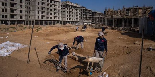 Di Sekeliling Apartemen, 63 Kuburan Romawi Ditemukan