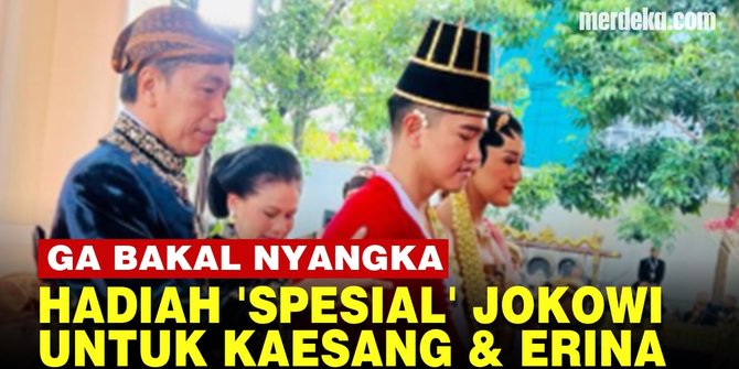 VIDEO: Kaget, ini Hadiah 'Spesial' dari Jokowi untuk Pengantin Baru Kaesang dan Erina