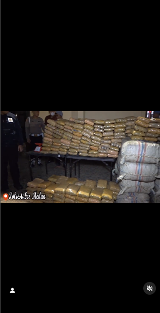 polisi berhasil gagalkan penyelundupan 13 ton ganja di medan