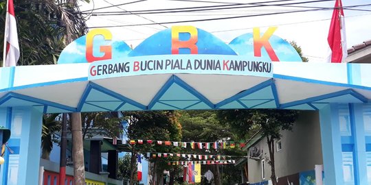 Kreatif Banget, Begini Cara Warga Kampung Cemara Depok Sambut Final Piala Dunia 2022