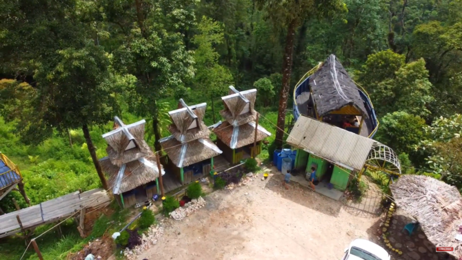 ada rumah pohon perahu ini 3 potret wisata tugu kuliki di langkat