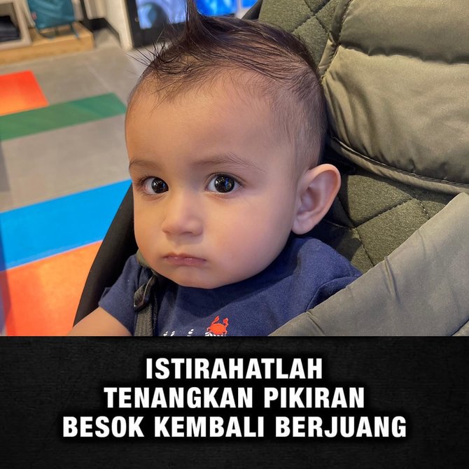 faisal harris unggah foto bayi tampan berparas bule