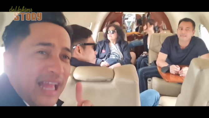 irfan hakim naik jet pribadi