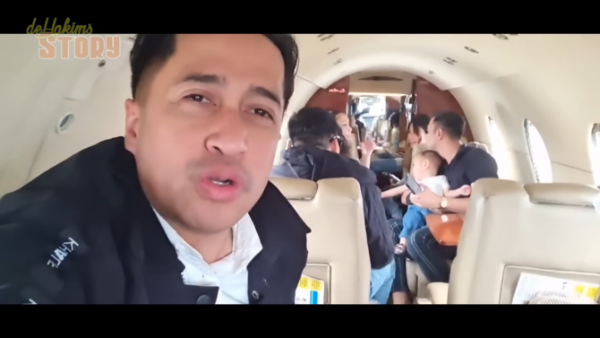 irfan hakim naik jet pribadi