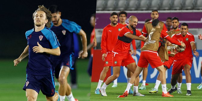 Intip Persiapan Kroasia dan Maroko Jelang Perebutan Juara 3 Piala Dunia