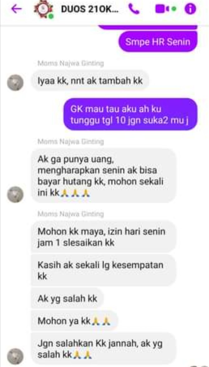 ditagih utang wanita ini diduga pura pura meninggal posting jenazah di akun anak