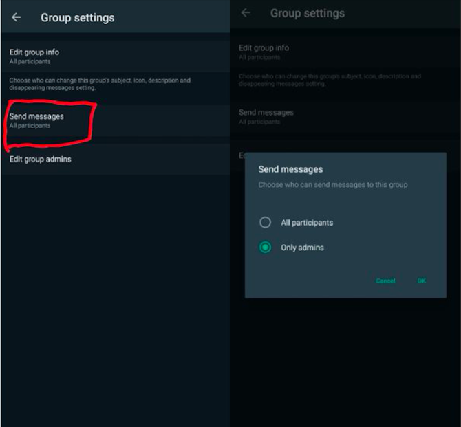 cara bungkam chat anggota grup whatsapp yang kerap posting sembarangan
