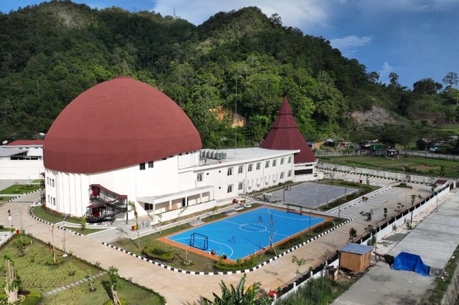 megahnya gedung pych papua yang akan diresmikan presiden jokowi