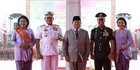 Momen Prabowo Bareng Eks Panglima TNI dari AU, AL dan AD di Sertijab Yudo Margono