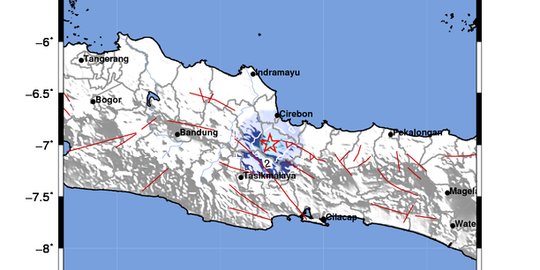 BMKG Menduga Gempa Kuningan karena Sesar Baribis Segmen Ciremai