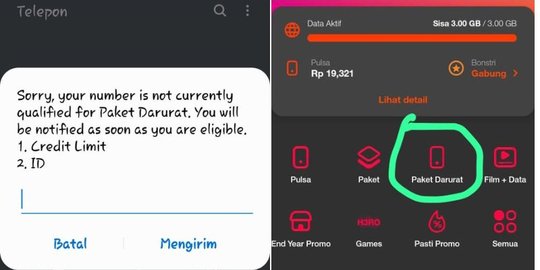 Cara dan Syarat Pakai Pulsa Darurat Bagi Pelanggan Tri
