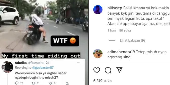 Viral Bule Ugal-ugalan di Jalan, Ini Respons Kemenkumham Bali