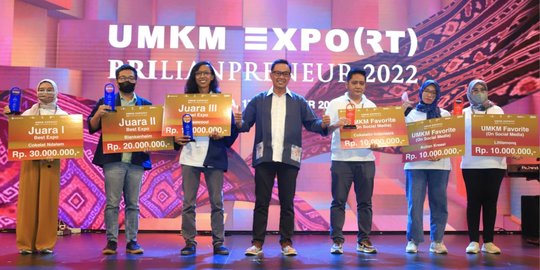 Dukung UMKM Go Global, UMKM EXPO(RT) BRILIANPRENEUR 2O22 Dimeriahkan 141 Ribu Orang