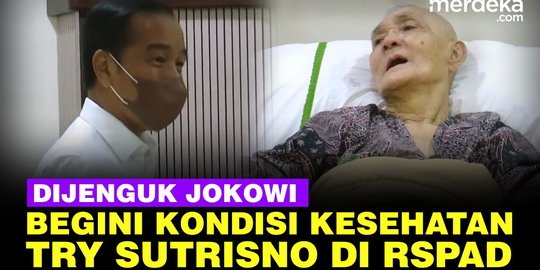 VIDEO: Momen Jokowi Jenguk dan Doakan Eks Wapres Try Sutrisno Sedang Sakit di RSPAD