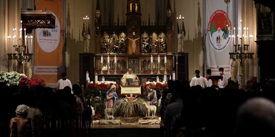 Rangkaian Ibadah Natal di Gereja Katedral Jakarta Hari Ini