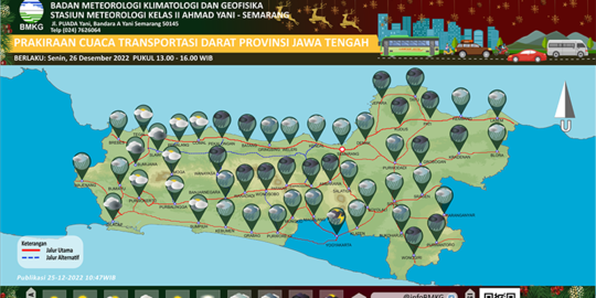 Mudahkan Turis Liburan ke Jateng, BMKG Sajikan Info Cuaca & Bencana Lewat Website Ini