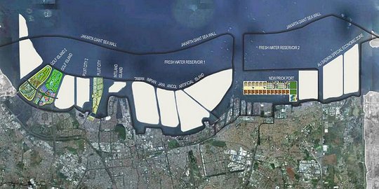 Perjalanan Panjang Mega Proyek Tanggul Raksasa Giant Sea Wall Disorot Jokowi