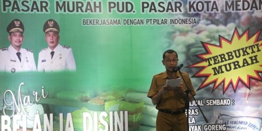 Jaga Stabilitas Harga Jelang Akhir Tahun, PUD Pasar Kota Medan Gelar Pasar Murah