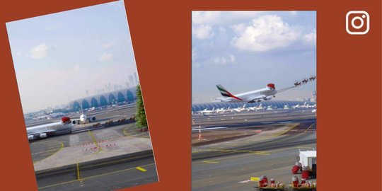 Begini Reaksi Netizen Lihat Pesawat Emirates Dihiasi Topi & Kereta Luncur Sinterklas