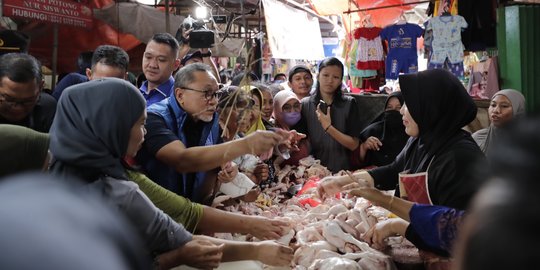 Tinjau Harga Pangan, Mendag Blusukan ke Pasar Natar Lampung