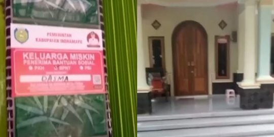 Rumah Penerima Bantuan di Indramayu Ditempel Stiker 'Miskin', Salfok Kondisi Kediaman