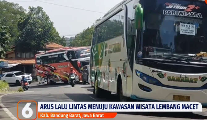 kepadatan di jalur menuju lembang