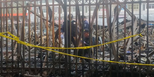 Tim Labfor Selidiki Kebakaran Pasar Sentral Makassar, Empat Saksi Diperiksa