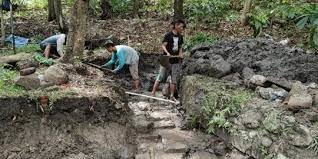 pemandian di gunung klotok