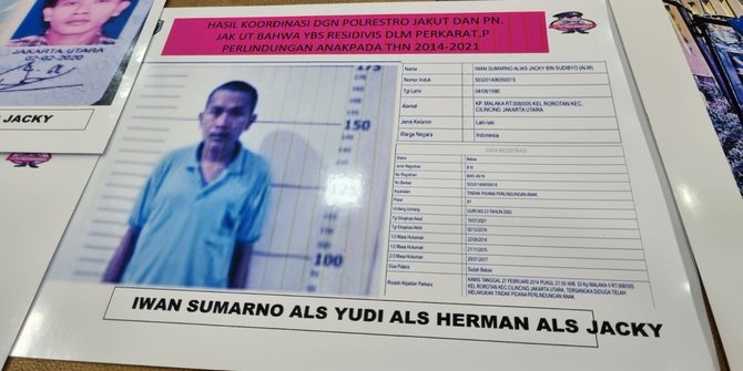 Identitas Penculik Bocah di Jakarta Pusat, Residivis Kasus Pencabulan