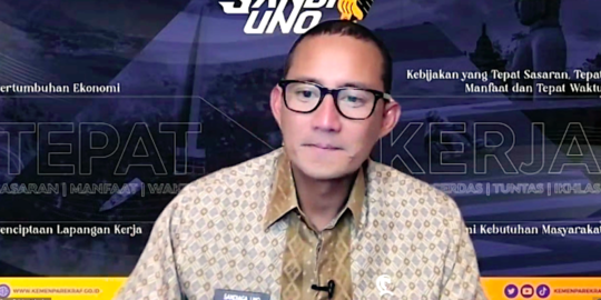 Sandiaga Uno Khawatir Pemulihan Sektor Parekraf Terganggu Jika BLT UMKM Dicabut