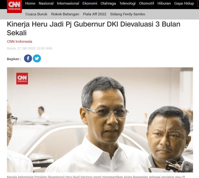 cek fakta hoaks artikel pj gubernur dki diperintah jokowi acak acak kinerja anies