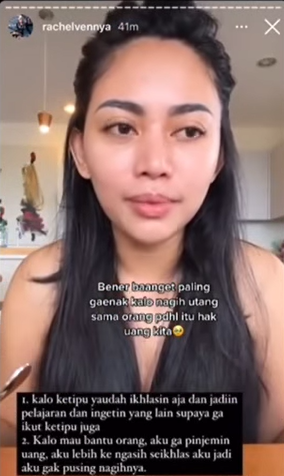 dikenal tajir rachel vennya ungkap alasan tak mau pinjamkan uang kepada temannya