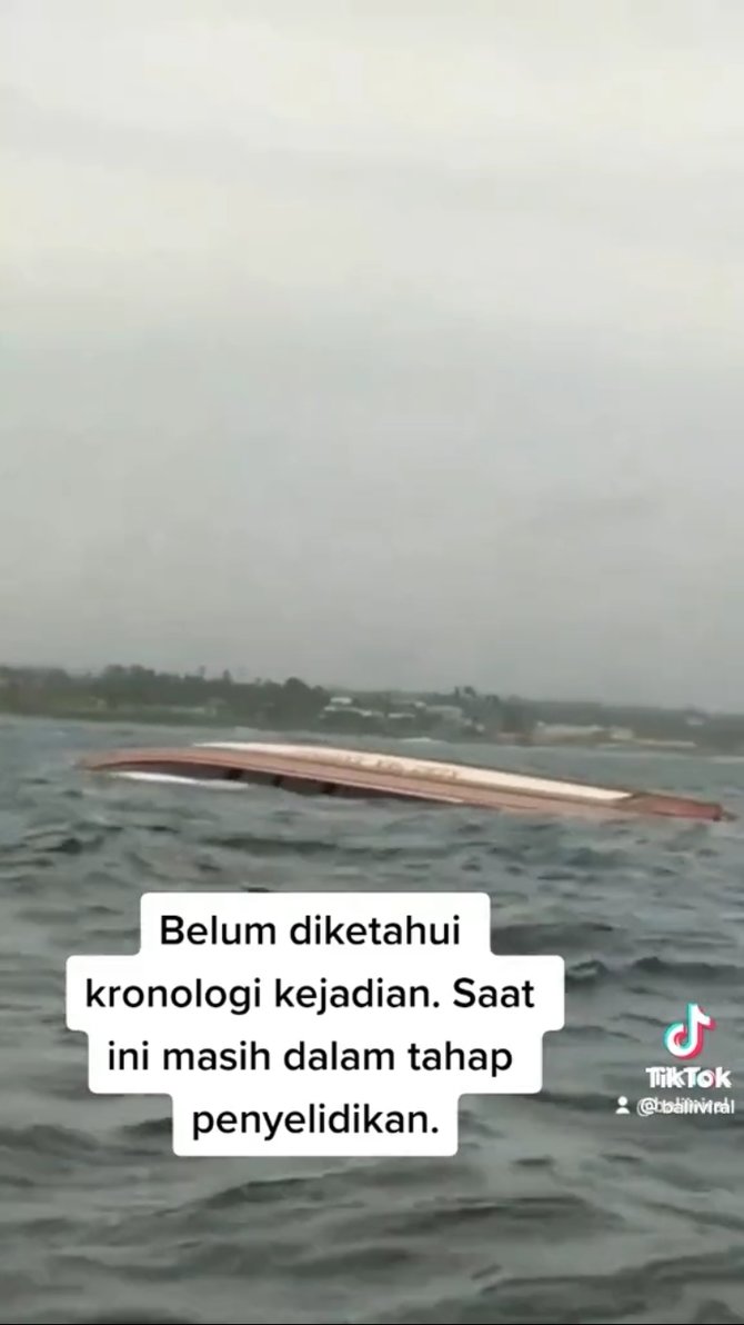 Video viral kapal cepat tenggelam dalam perjalanan menuju Nusa Penida masih dalam penyelidikan penyebabnya