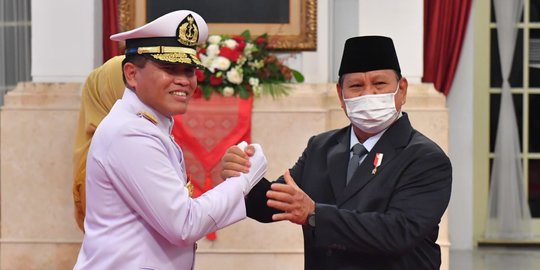 Bertemu Prabowo, Kasal Bahas Pembangunan Kekuatan Matra Laut