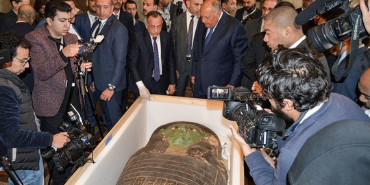 Penampakan Tutup Sarkofagus Berusia 2.700 Tahun yang Dicuri dan Dibawa ke AS