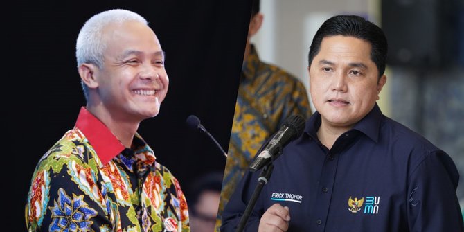 Survei Indikator: Ganjar-Erick Tertinggi, Kalahkan Prabowo-Khofifah dan Anies-AHY