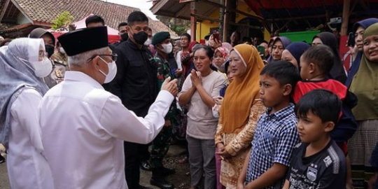 Wapres Ma'ruf Amin Kunjungi Korban Gempa Cianjur, Terima Keluhan Ini dari Warga