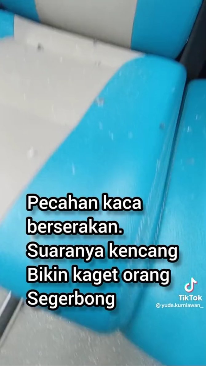 viral kereta api dilempari batu hingga kaca pecah bikin ngeri sekalogus miris