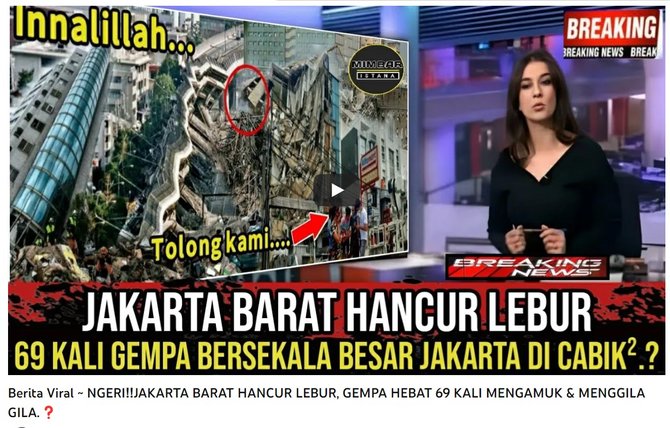 cek fakta hoaks jakarta barat hancur setelah diguncang gempa 69 kali