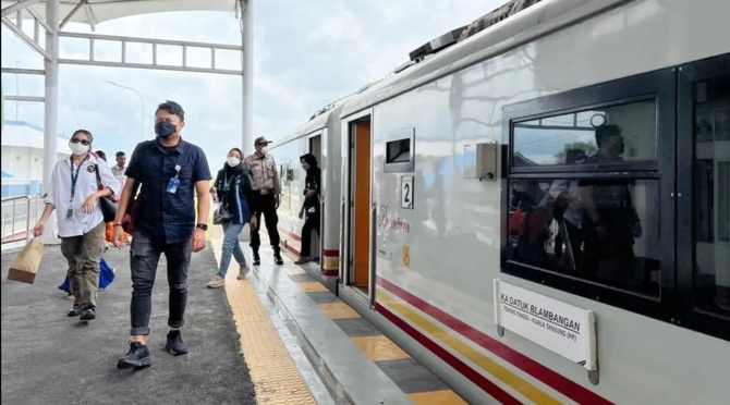 kabar gembira kereta api perintis stasiun tebing tinggi lalang kembali beroperasi