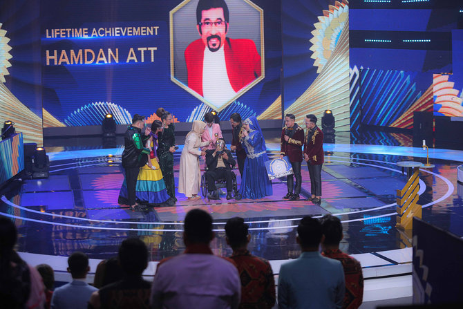 hamdan att raih penghargaan indonesian dangdut awards 2021