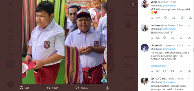 dulu sempat viral begini kabar terbaru rahmat 039okky boy039 yang sudah kembali sekolah