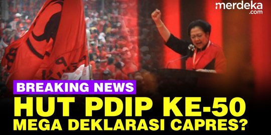 LIVE STREAMING: Megawati Deklarasi Capres Di HUT Ke-50 PDI Perjuangan ...