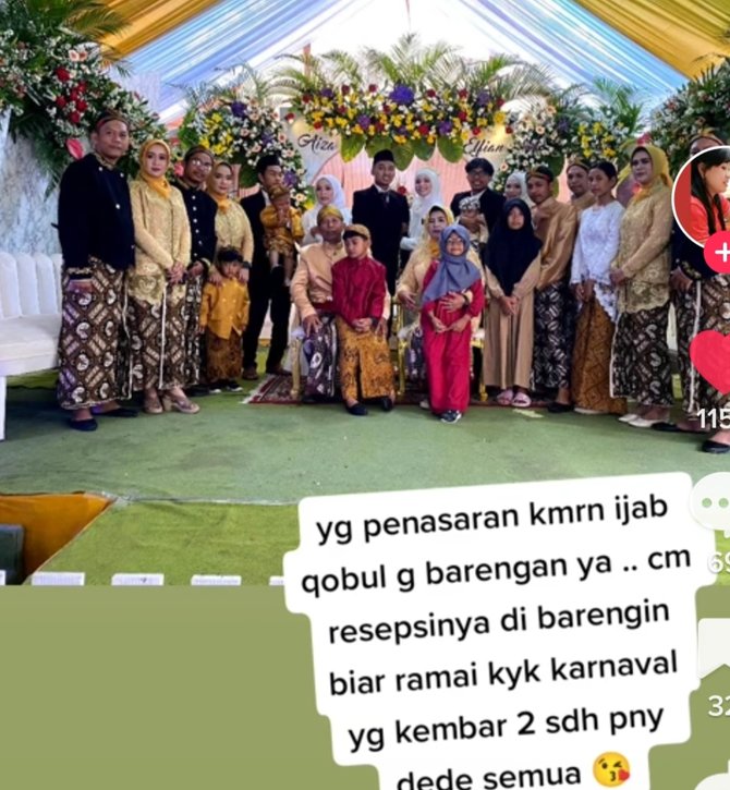 bak nikah massal pernikahan wanita kembar 3 ini viral