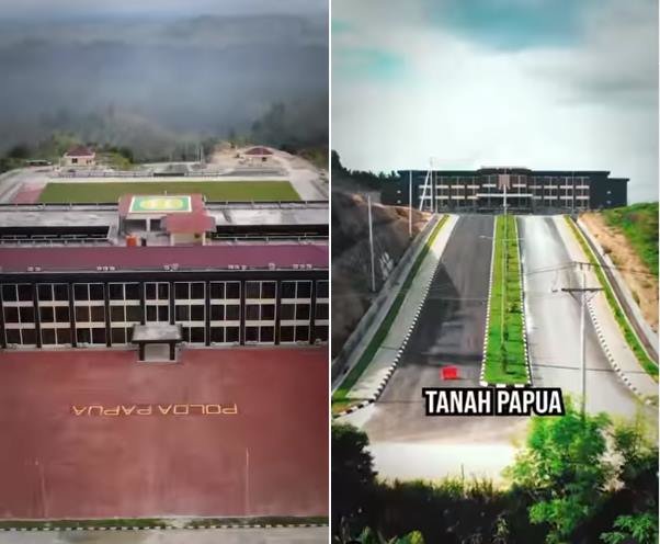 gedung mapolda papua bikin takjub