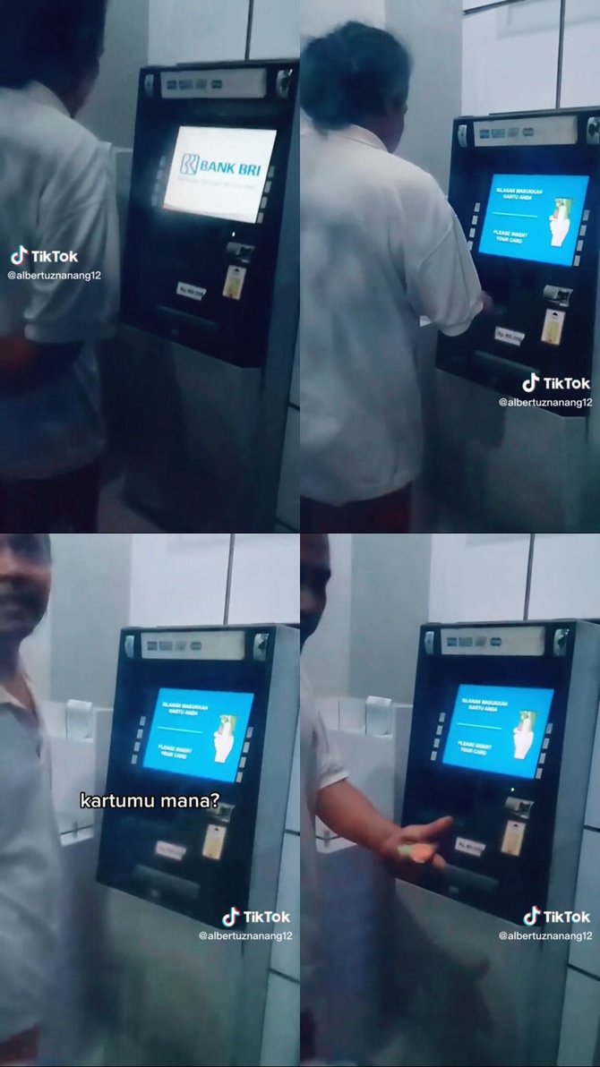 viral pria ambil uang di atm tapi tak pakai kartu aksinya bikin 039emosi039